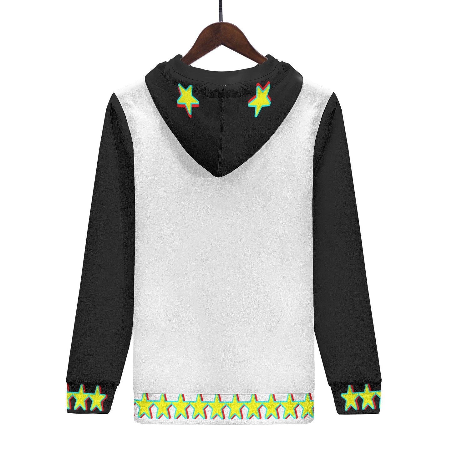 Star Gang Mens White/Black Hoodie