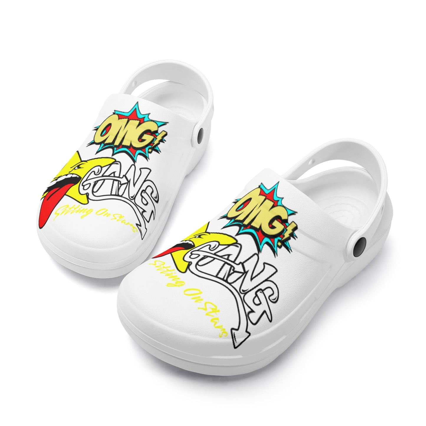 Star Gang Mens White Lightweight Star Kicks