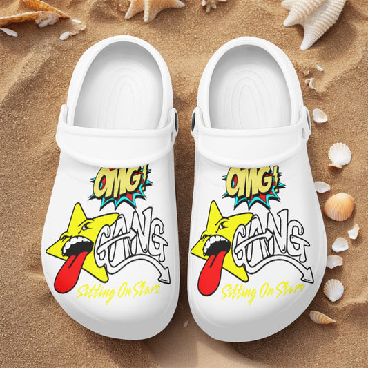 Star Gang Mens White Lightweight Star Kicks