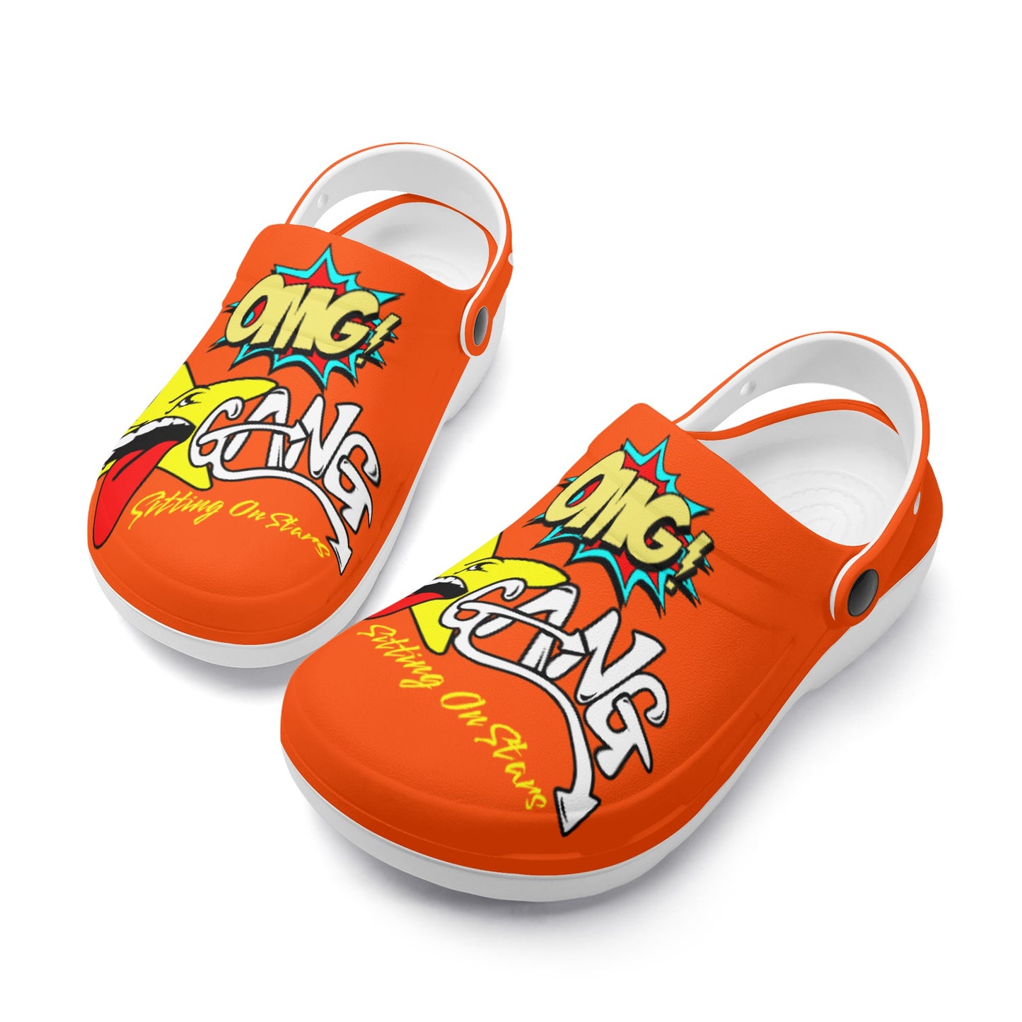 Star Gang Mens Dark Orange Lightweight Star Kicks