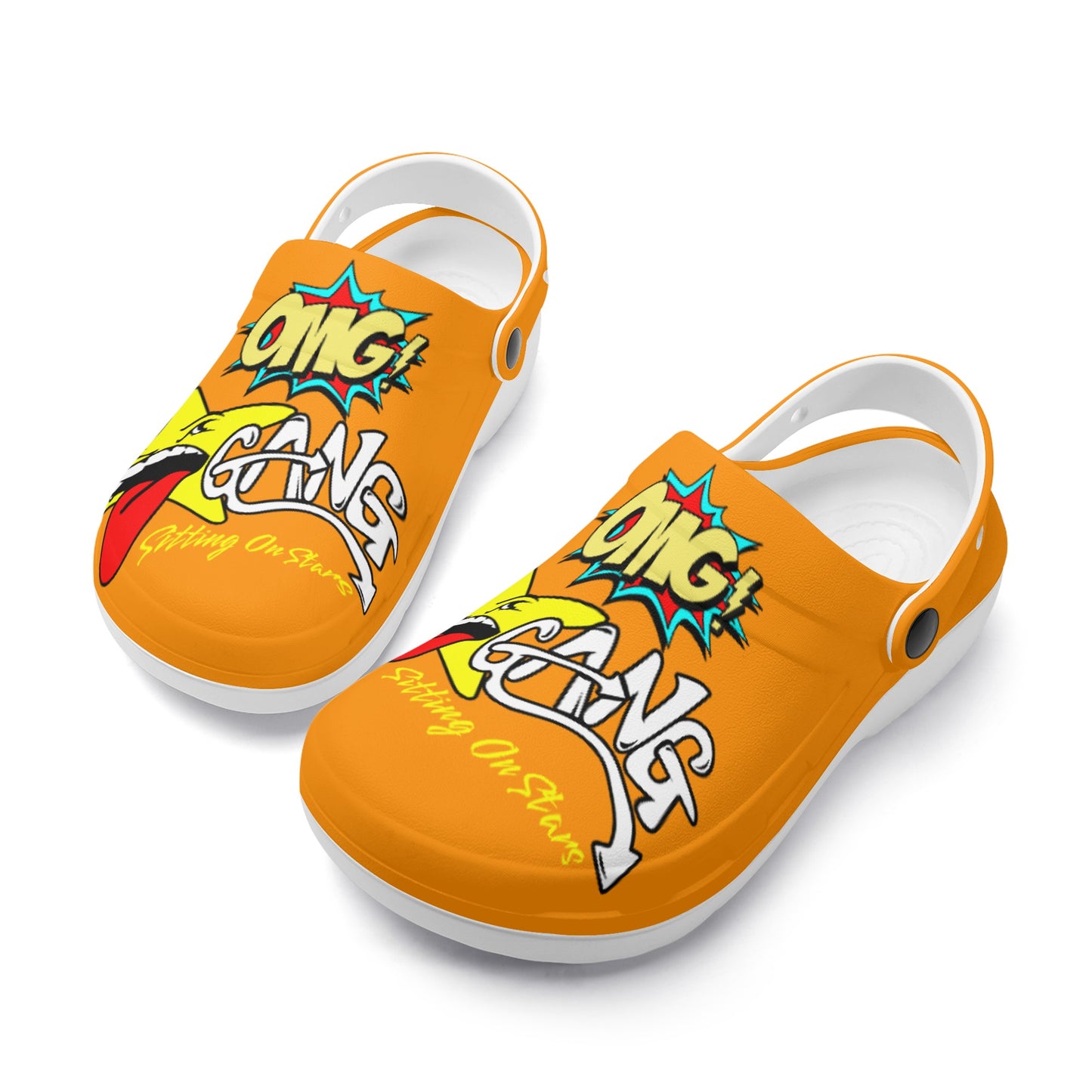 Star Gang Mens Orange Lightweight Star Kicks