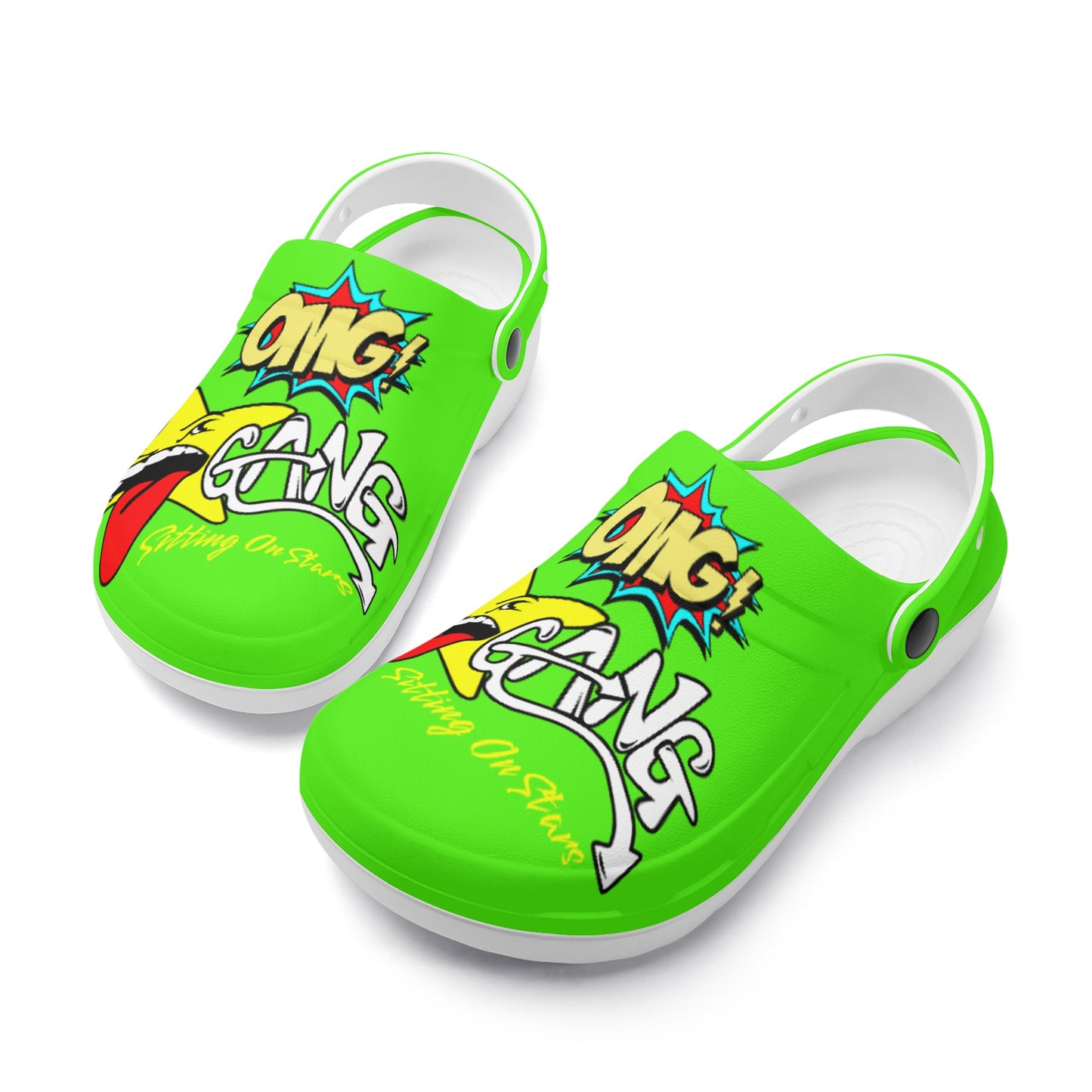 Star Gang Mens Goo Green Lightweight Star Kicks