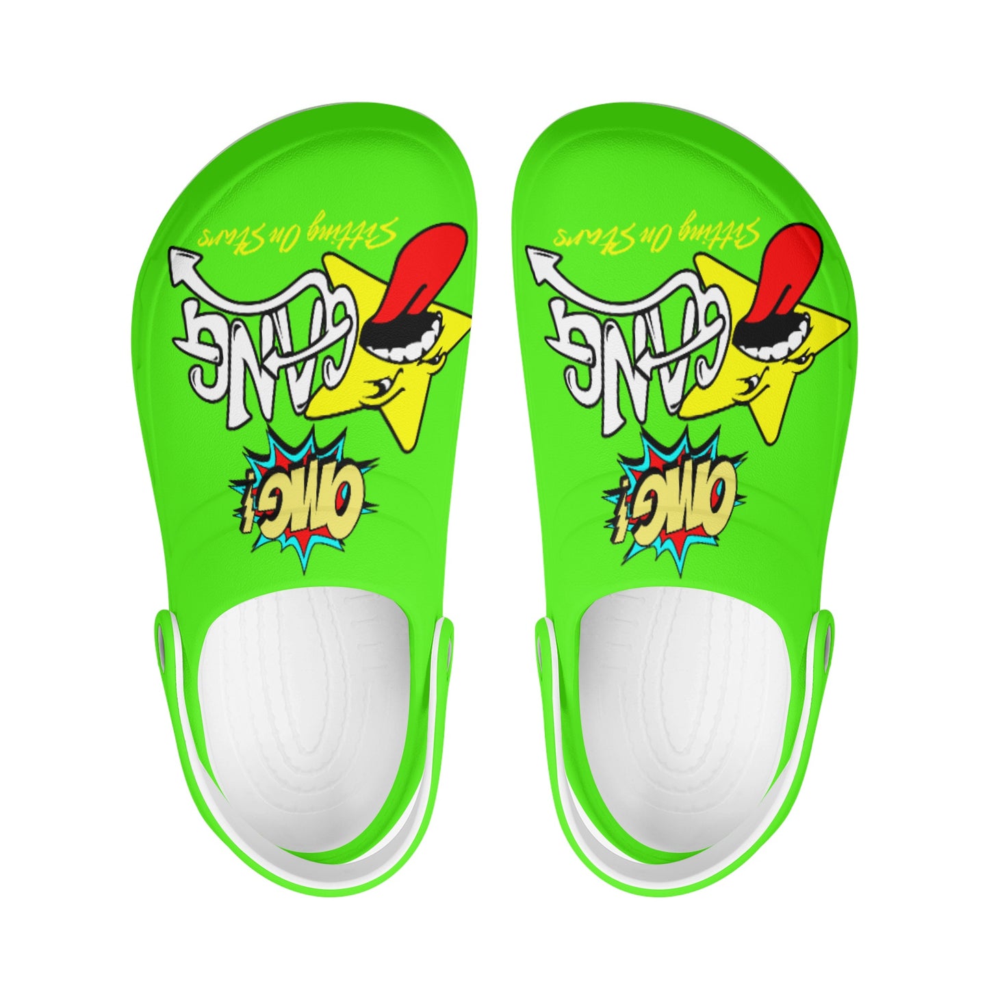 Star Gang Mens Goo Green Lightweight Star Kicks