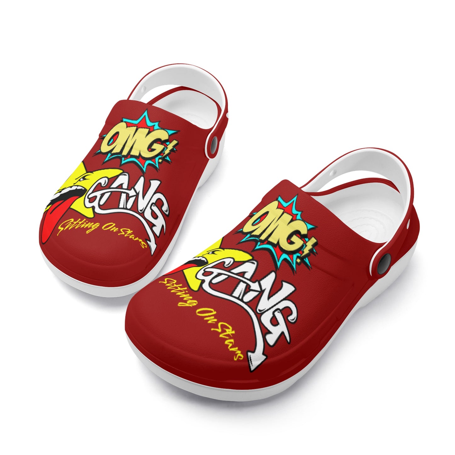 Star Gang Mens Maroon Lightweight Star Kicks