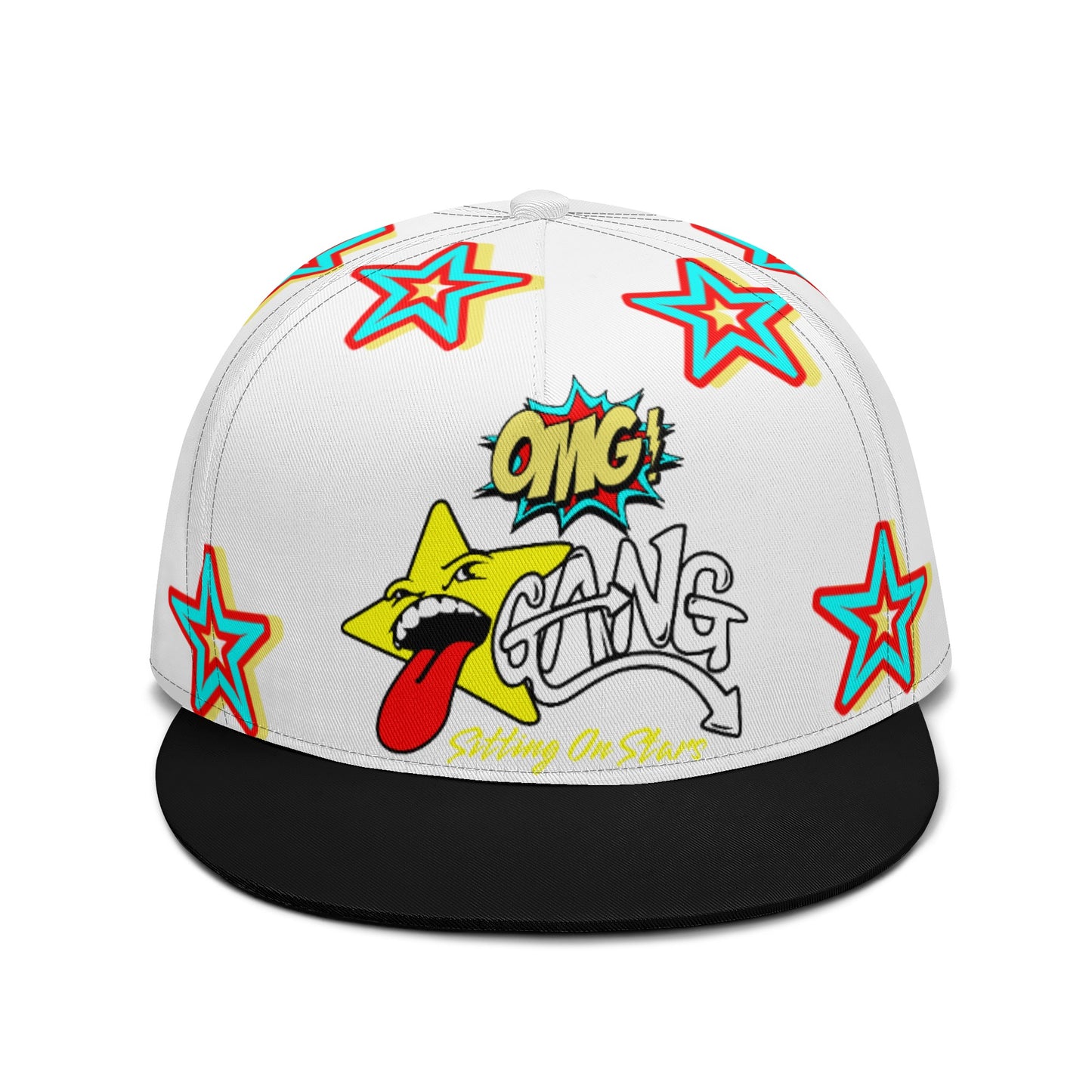 Star Gang White Snapbacks