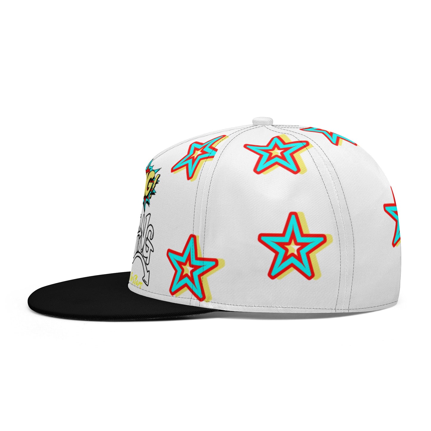 Star Gang White Snapbacks