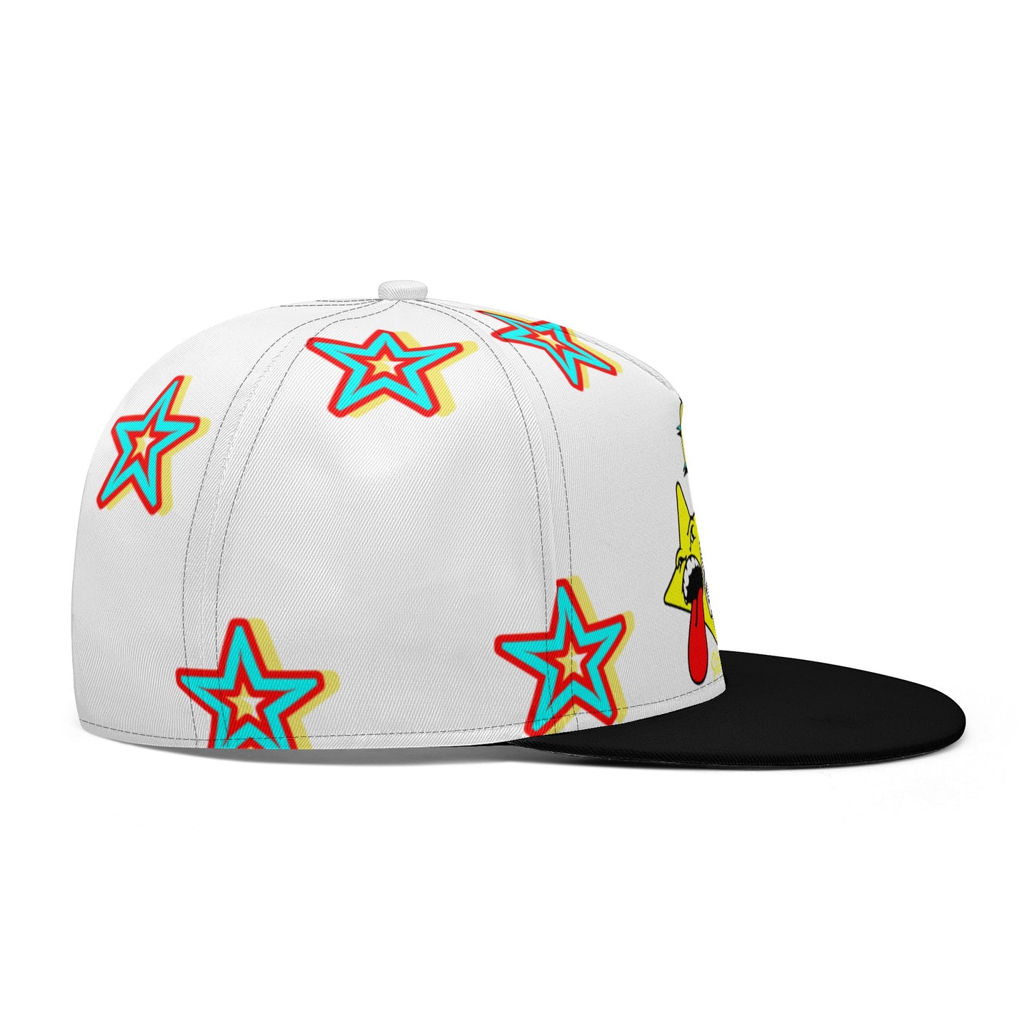 Star Gang White Snapbacks