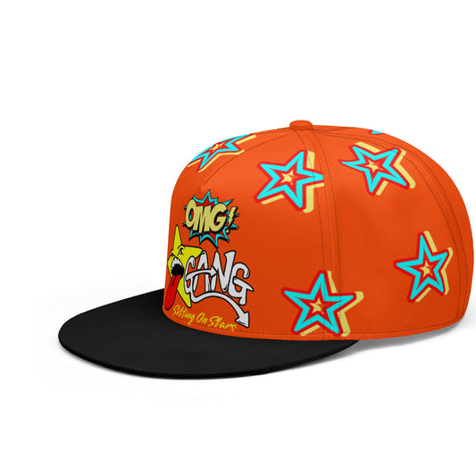 Star Gang Dark Orange Snapbacks