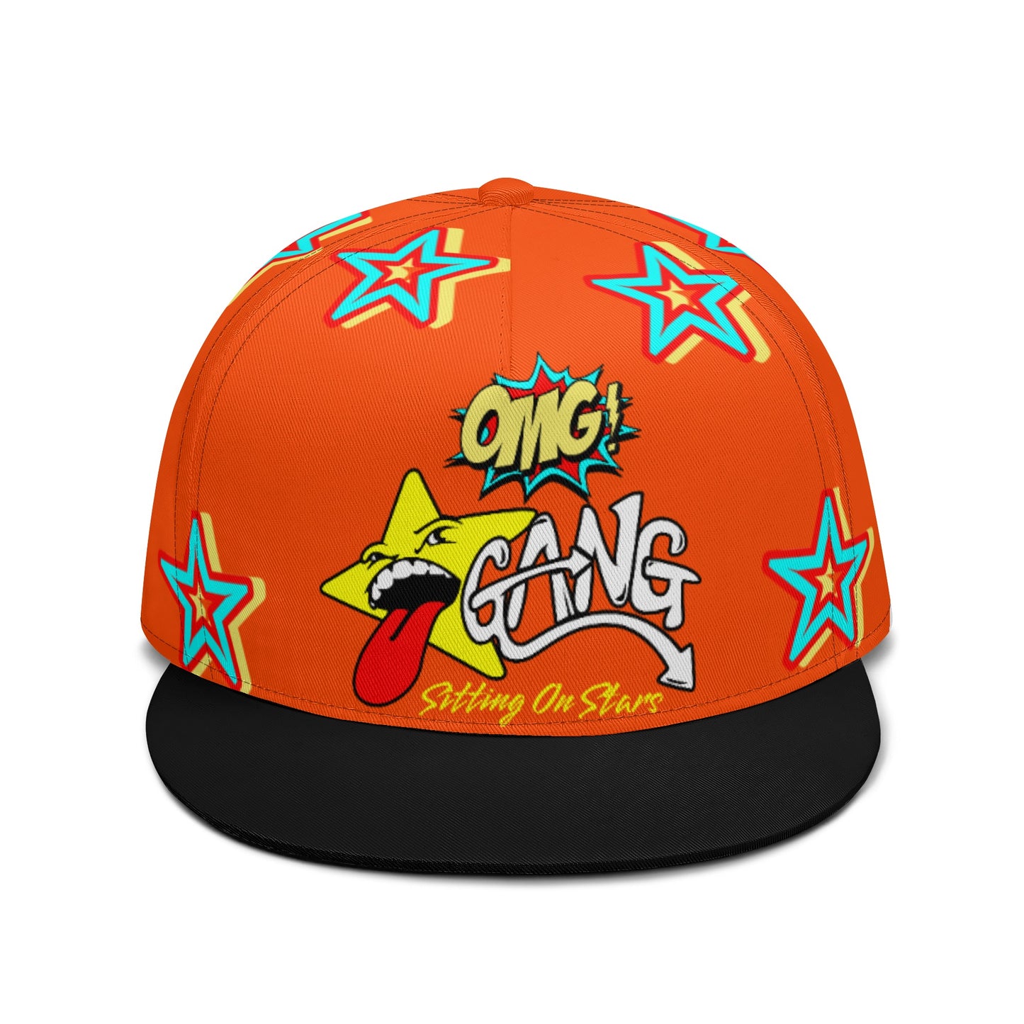 Star Gang Dark Orange Snapbacks