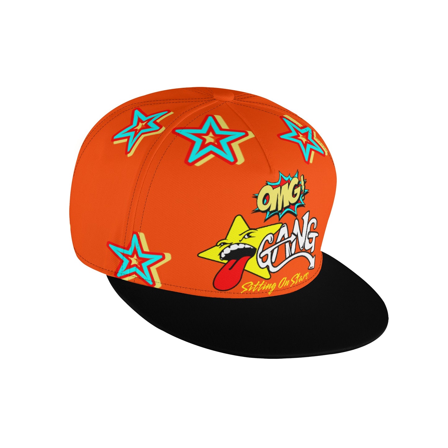 Star Gang Dark Orange Snapbacks