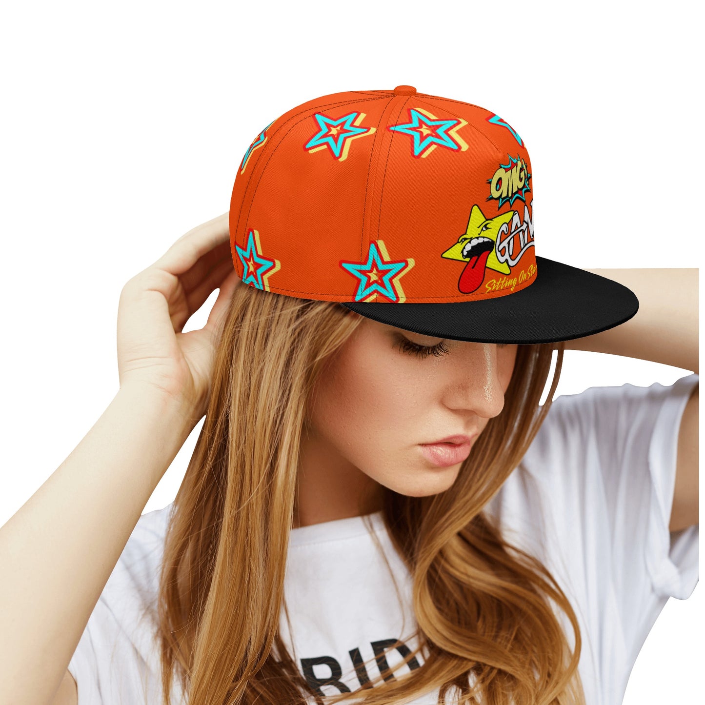 Star Gang Dark Orange Snapbacks