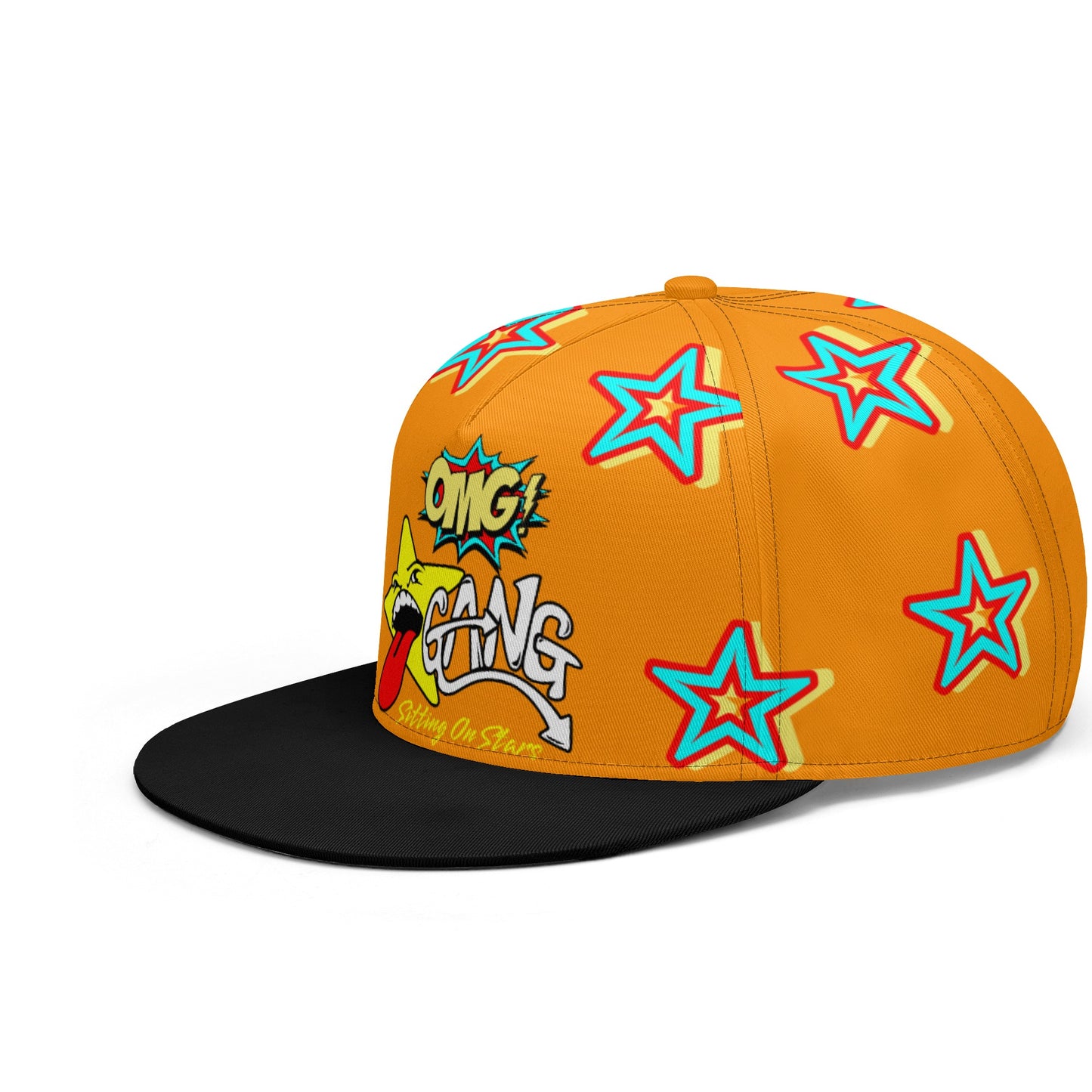 Star Gang Orange Snapbacks