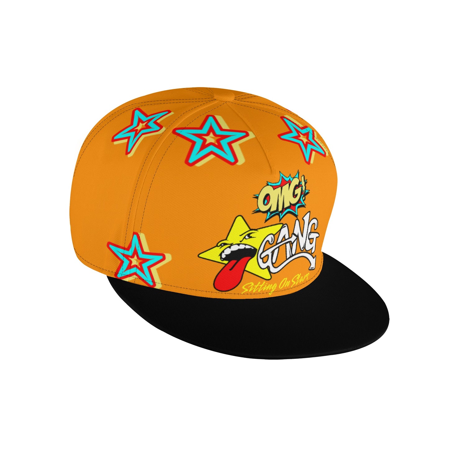 Star Gang Orange Snapbacks