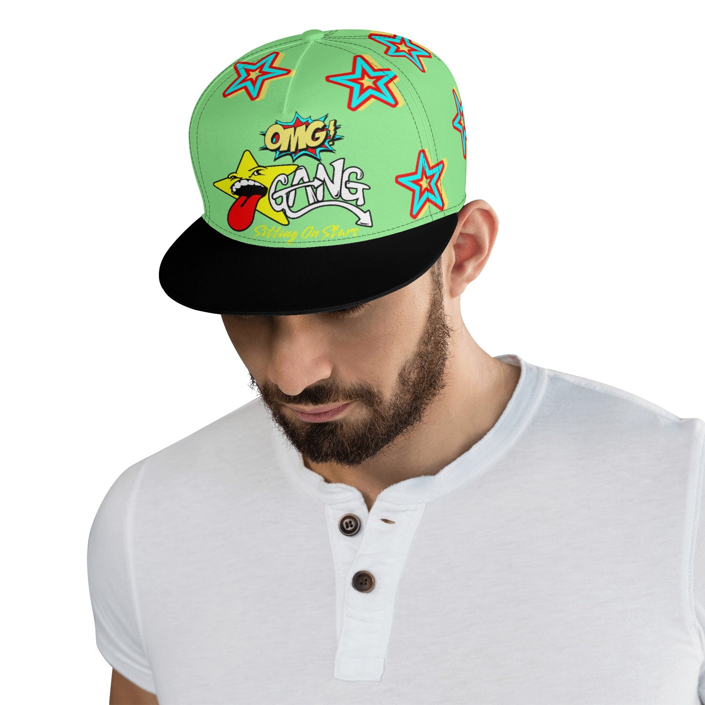 Star Gang Mint Green Snapbacks