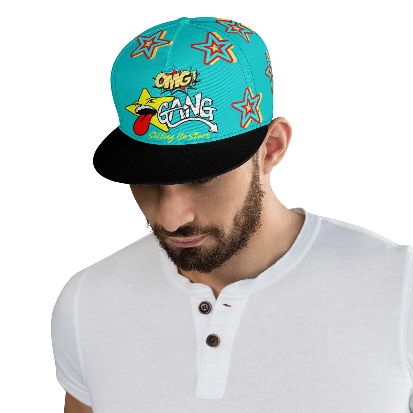 Star Gang Turquoise Snapbacks