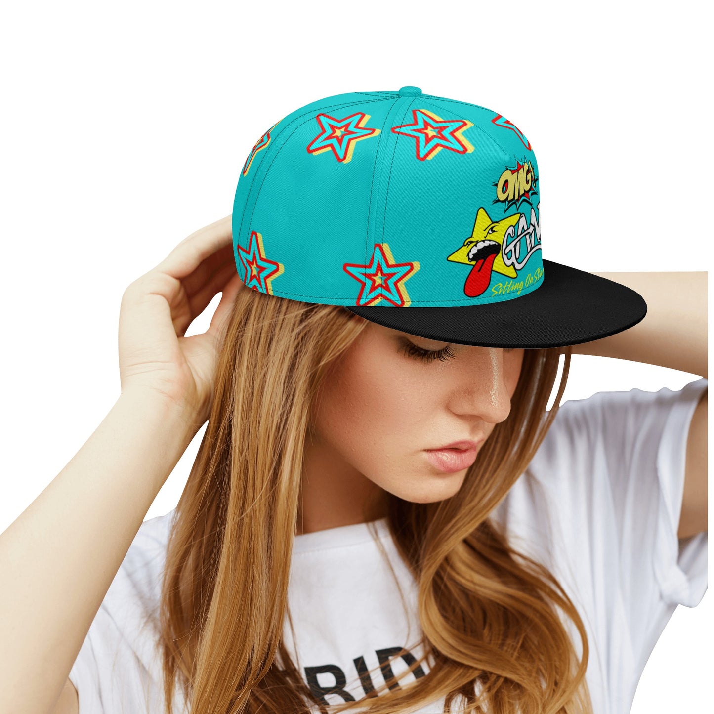 Star Gang Turquoise Snapbacks