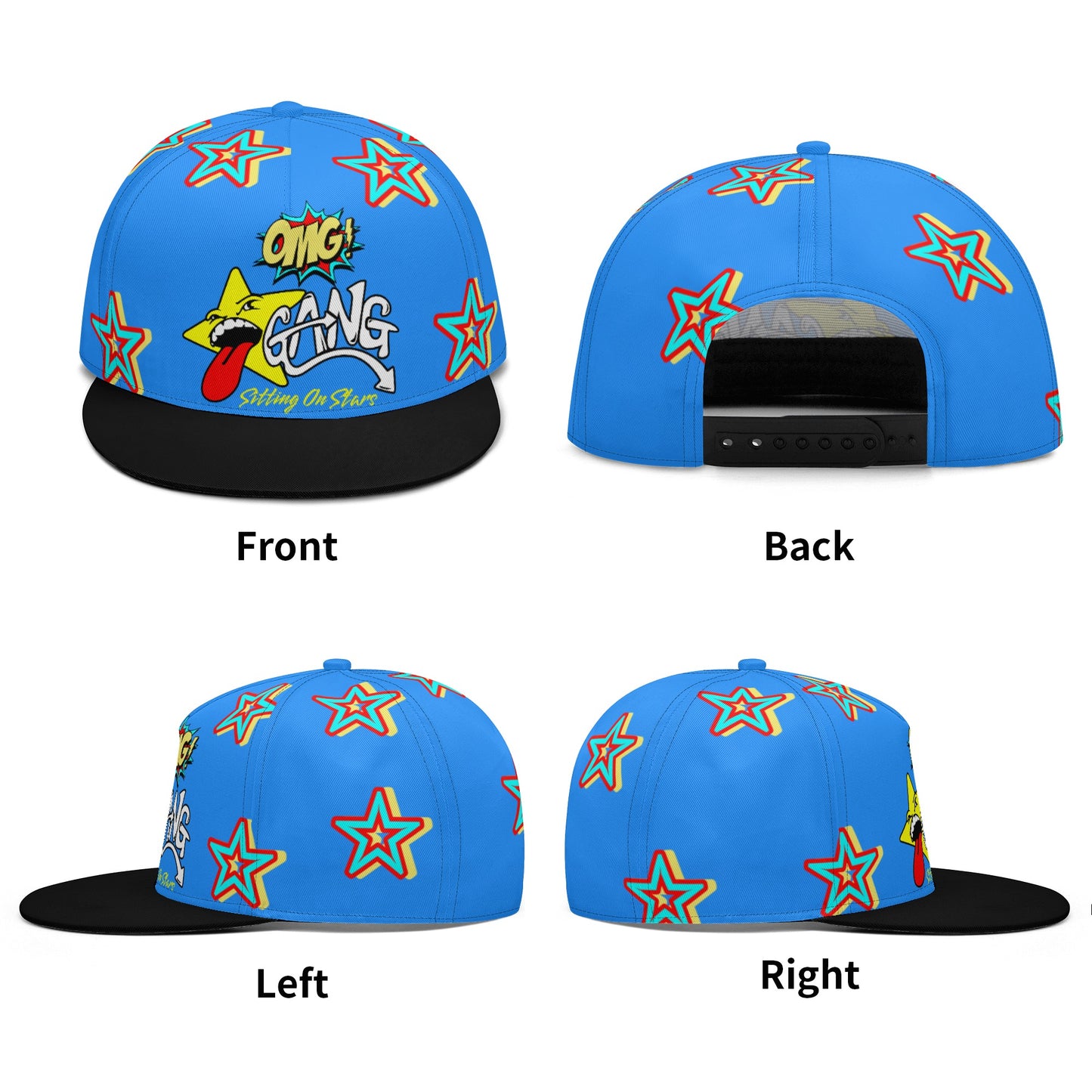 Star Gang Blue Snapbacks