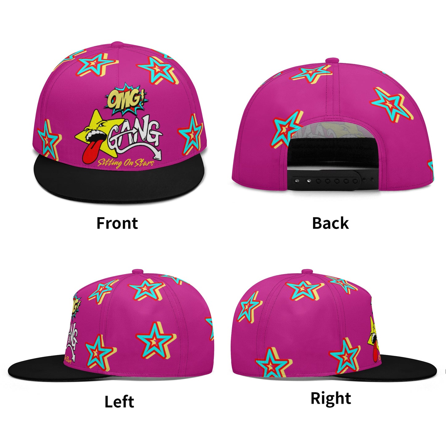 Star Gang Purple Snapbacks