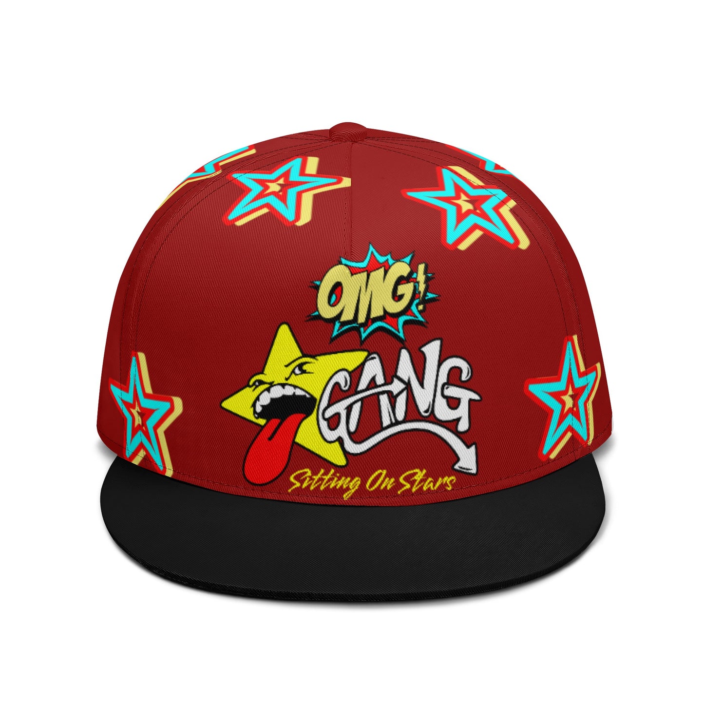 Star Gang Maroon Snapbacks