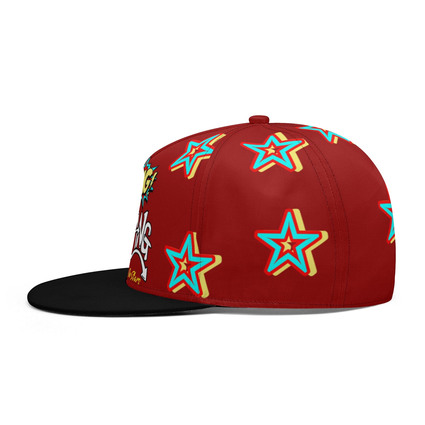 Star Gang Maroon Snapbacks