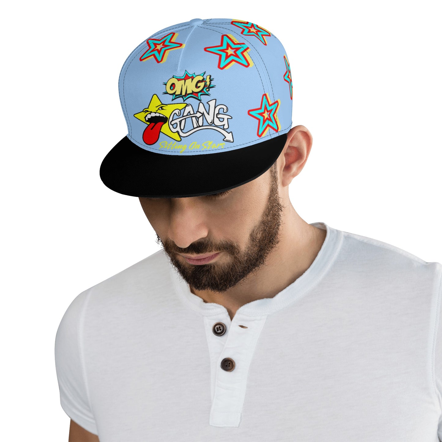 Star Gang Sky Blue Snapbacks