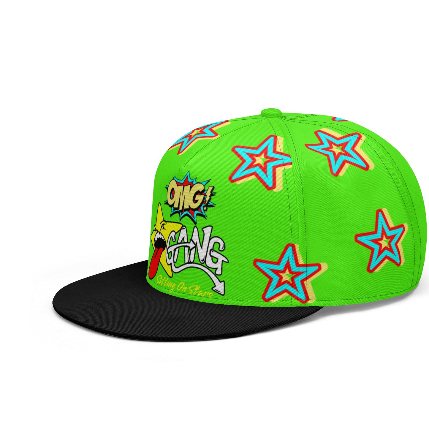 Star Gang Goo Green Snapbacks