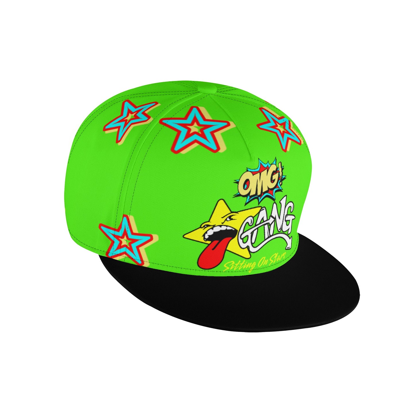 Star Gang Goo Green Snapbacks