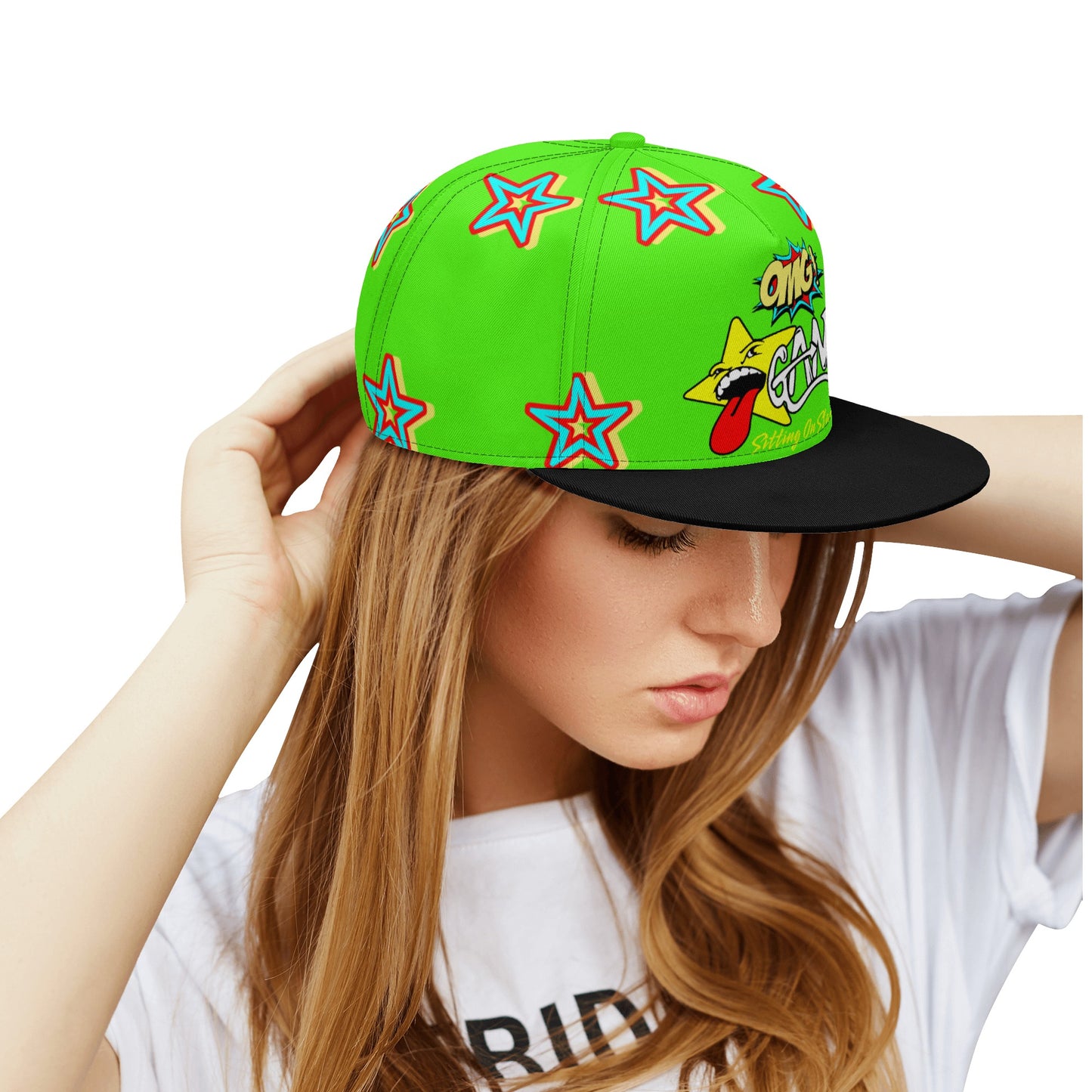 Star Gang Goo Green Snapbacks