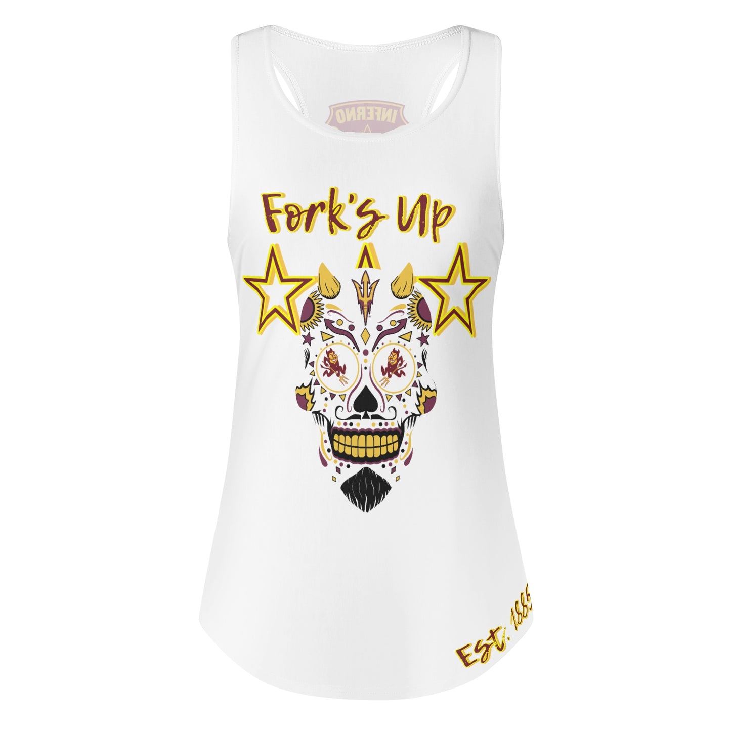 Sun Devils S.O.S Inferno Edition  Womens White Vest