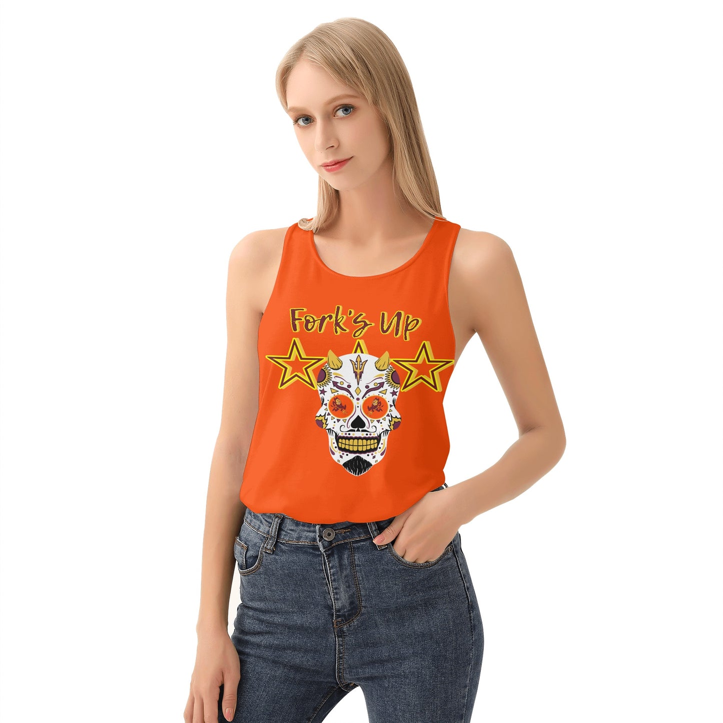 Sun Devils S.O.S Inferno Edition  Womens Dark Orange Vest