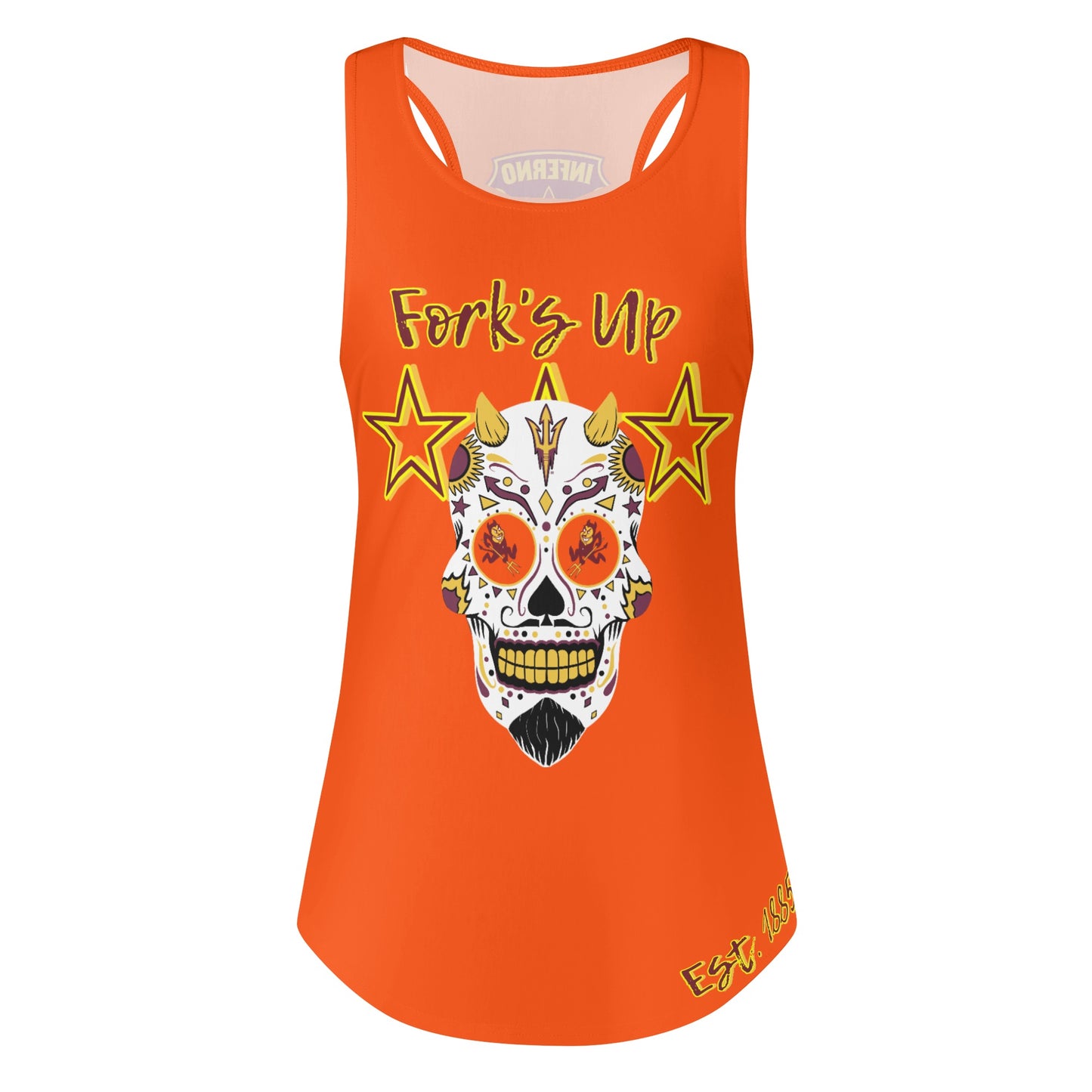 Sun Devils S.O.S Inferno Edition  Womens Dark Orange Vest