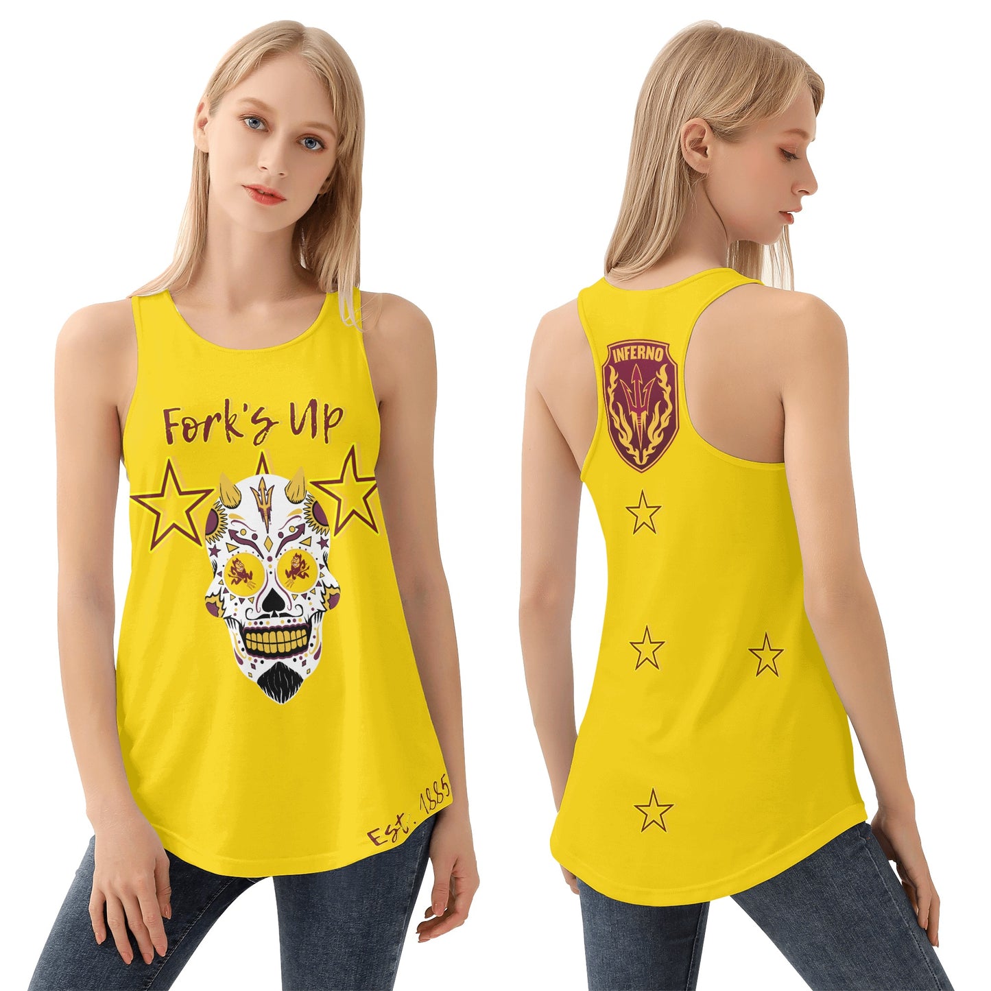 Sun Devils S.O.S Inferno Edition Womens Gold Vest