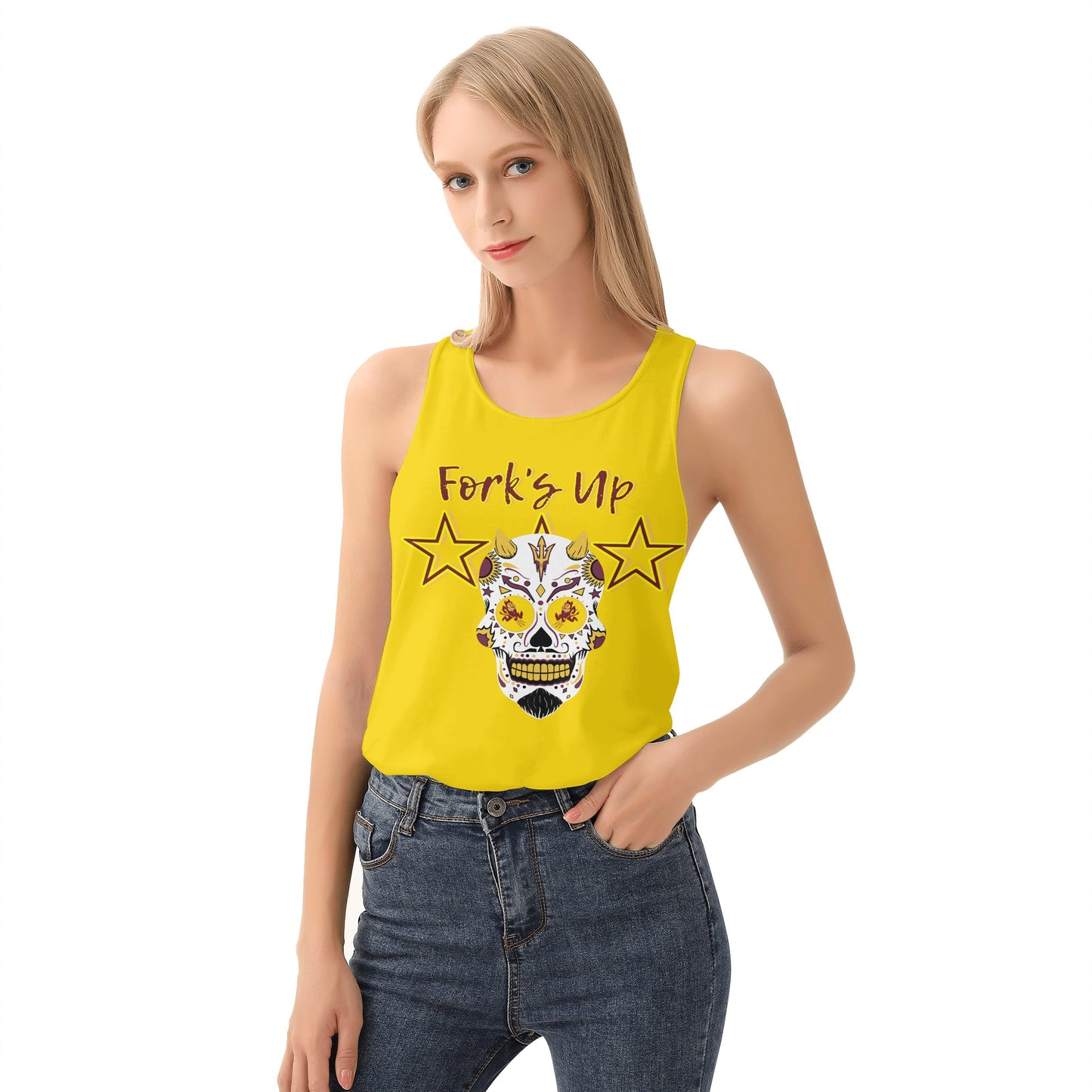 Sun Devils S.O.S Inferno Edition Womens Gold Vest