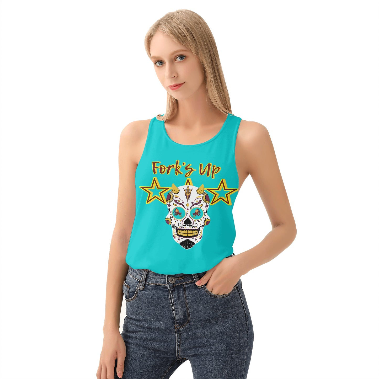 Sun Devils S.O.S Inferno Edition  Womens Turquoise Vest