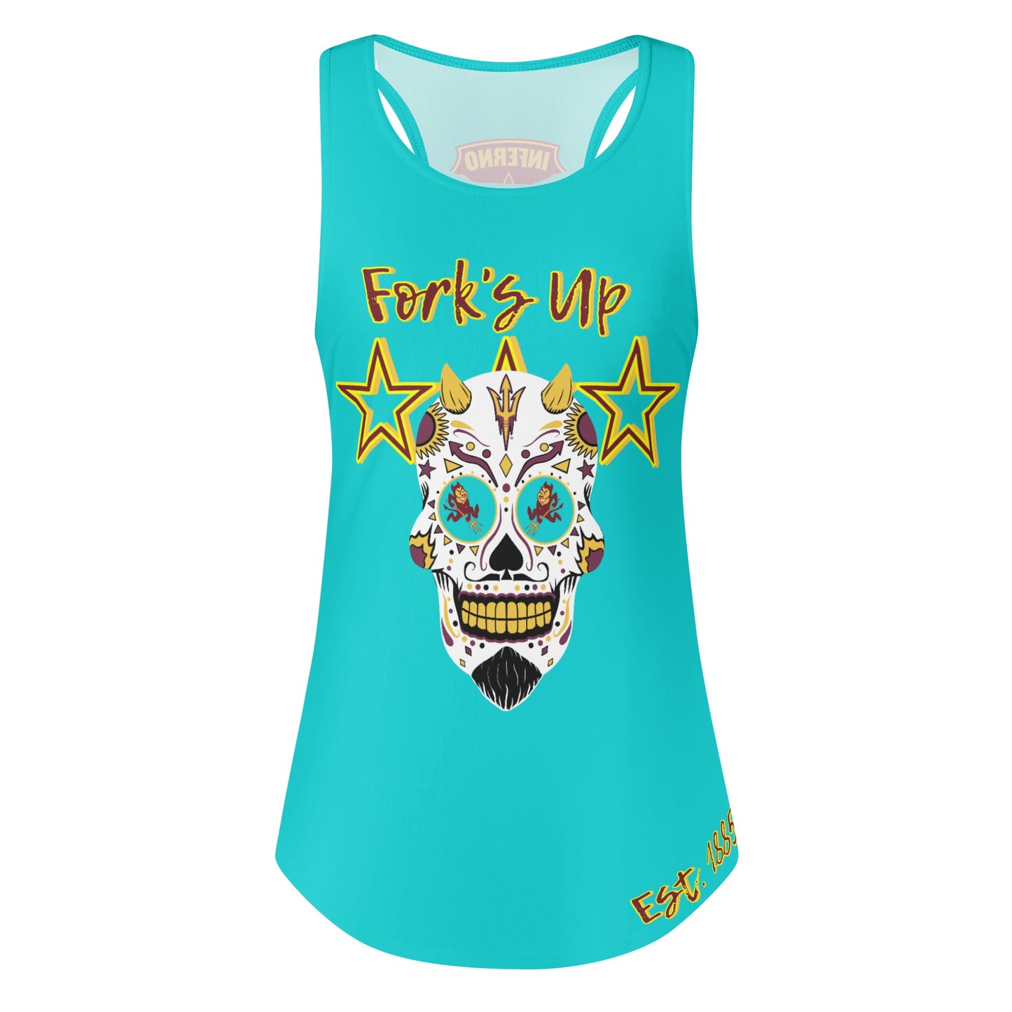 Sun Devils S.O.S Inferno Edition  Womens Turquoise Vest