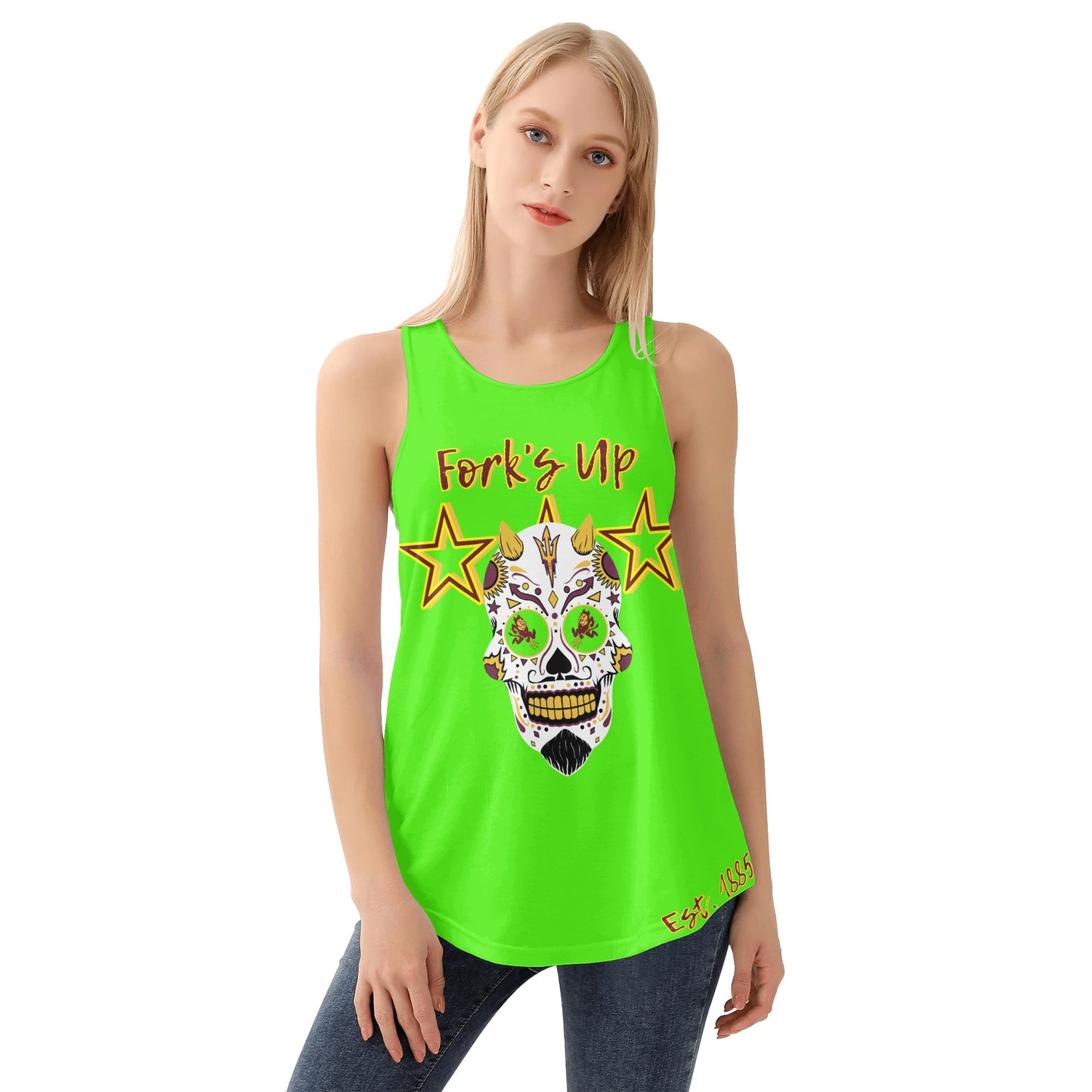 Sun Devils S.O.S Inferno Edition  Womens Goo Green Vest