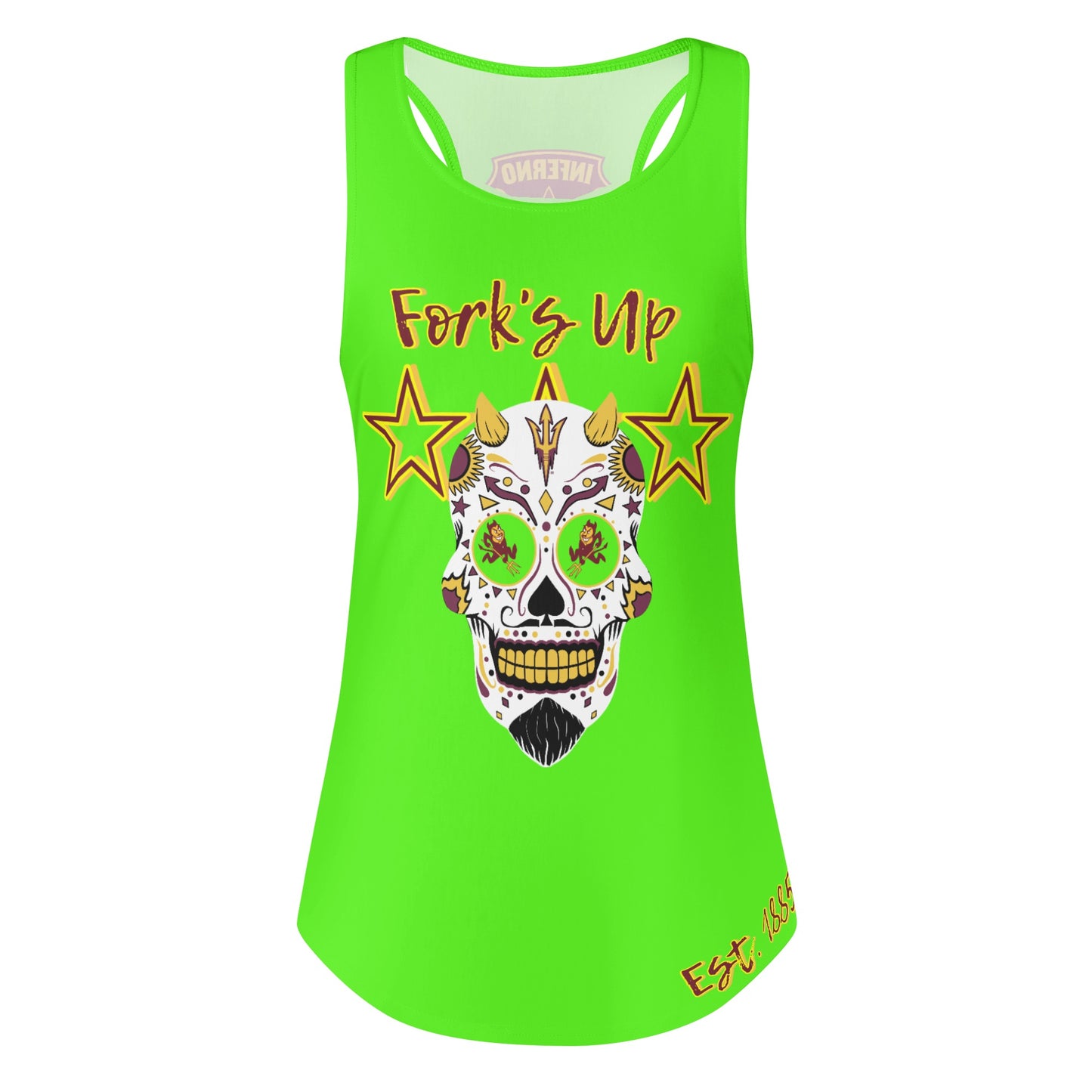 Sun Devils S.O.S Inferno Edition  Womens Goo Green Vest