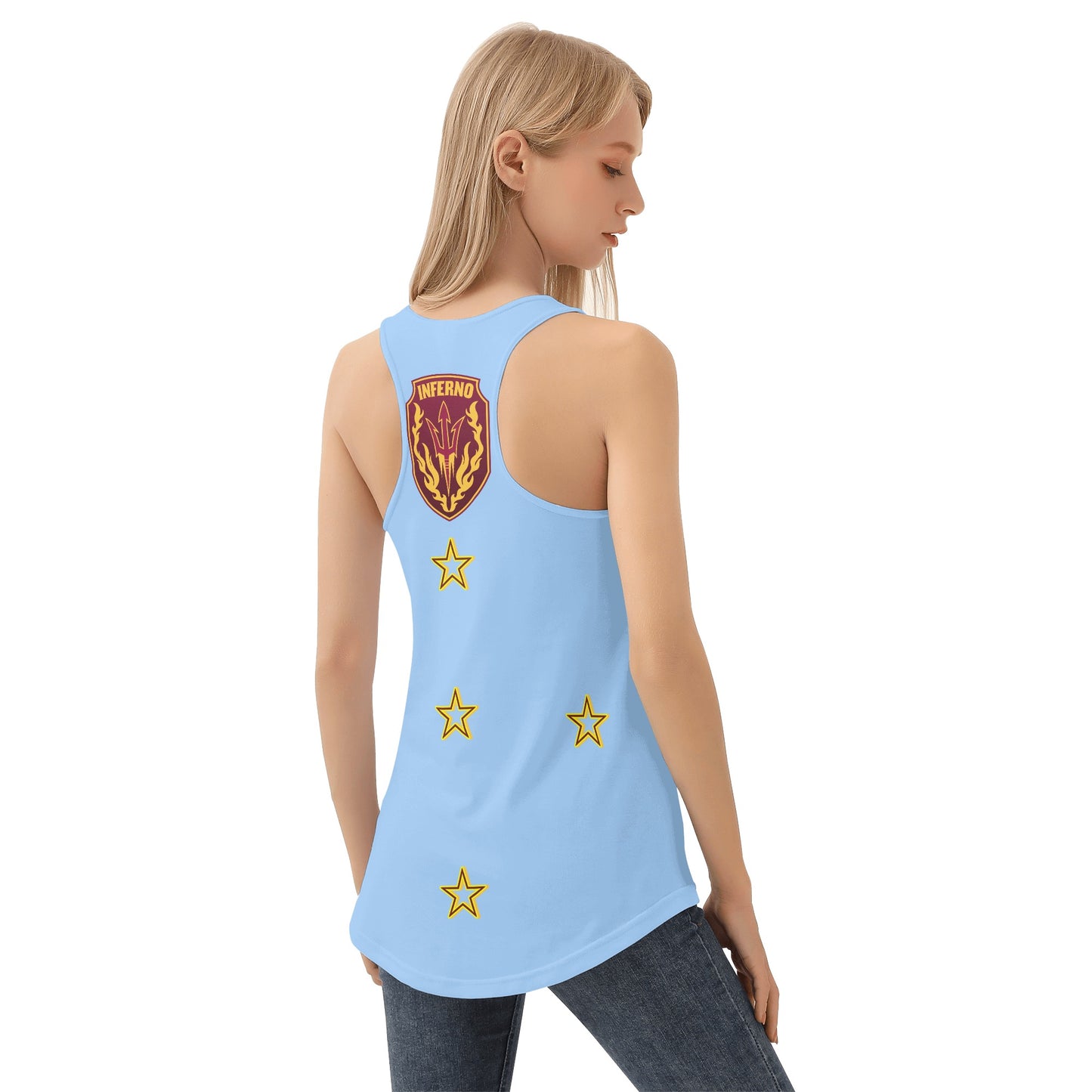 Sun Devils S.O.S Inferno Edition  Womens Sky Blue Vest