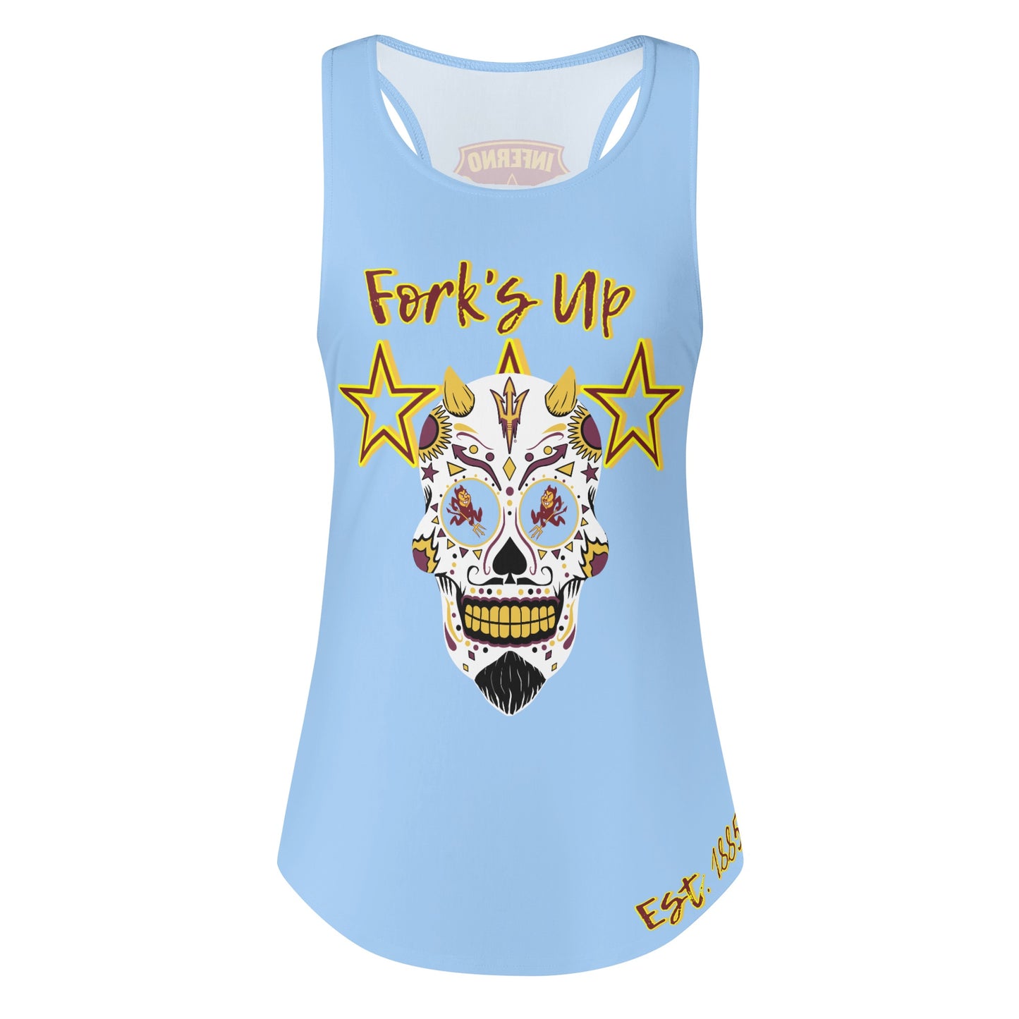 Sun Devils S.O.S Inferno Edition  Womens Sky Blue Vest