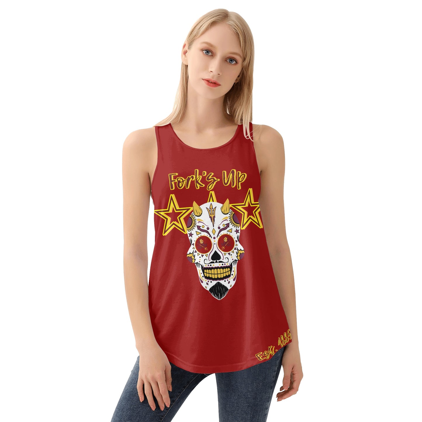 Sun Devils S.O.S Inferno Edition Womens Maroon Vest