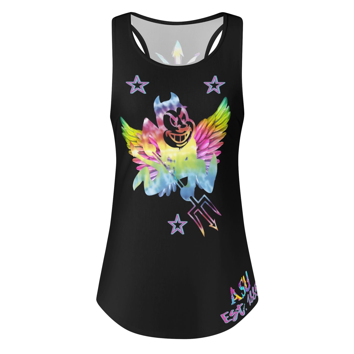 Sun Devils S.O.S Tie-Die Edition Womens Black Vest