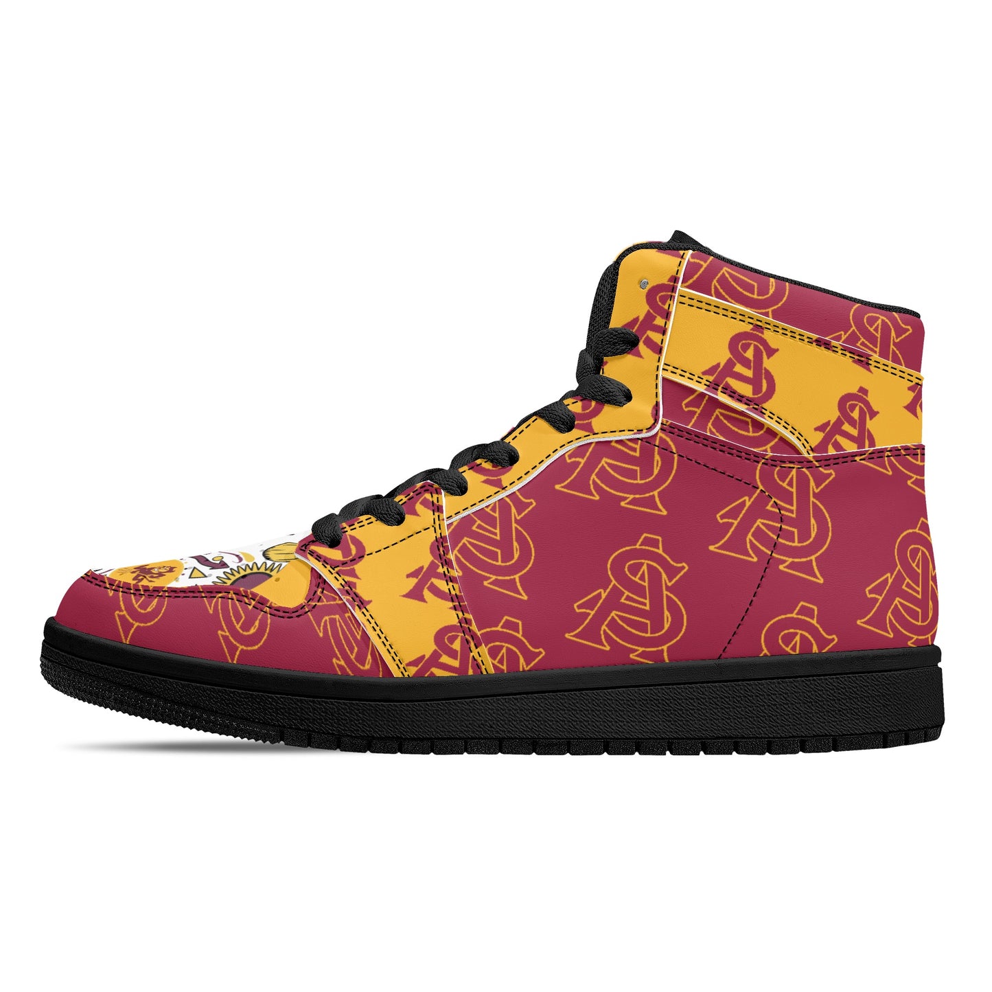 Sun Devil S.O.S Edition Mens Maroon/Gold High Top Leather Star Kicks