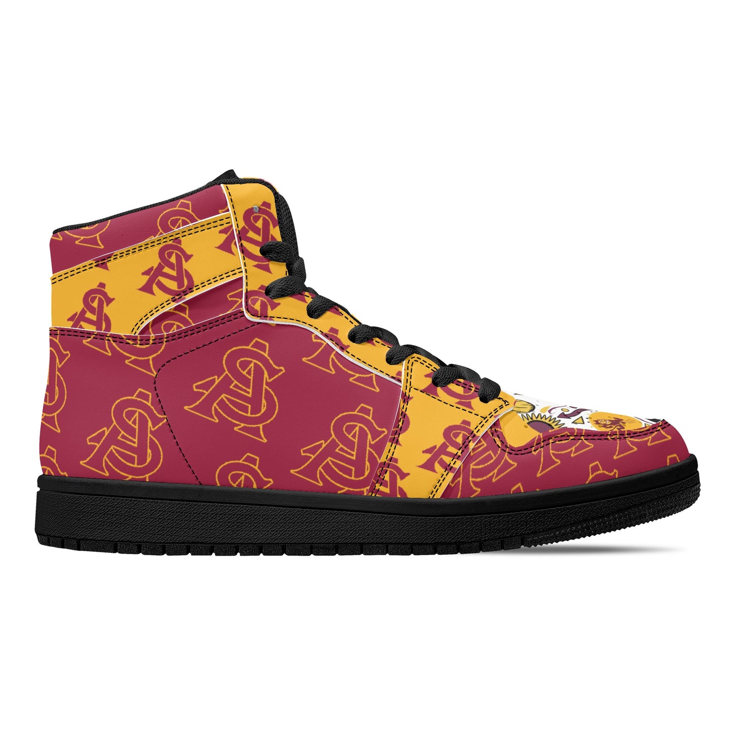 Sun Devil S.O.S Edition Mens Maroon/Gold High Top Leather Star Kicks