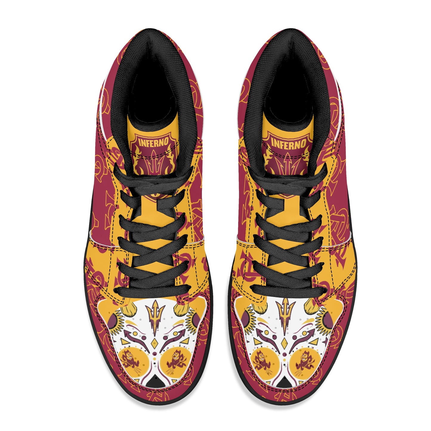 Sun Devil S.O.S Edition Mens Maroon/Gold High Top Leather Star Kicks