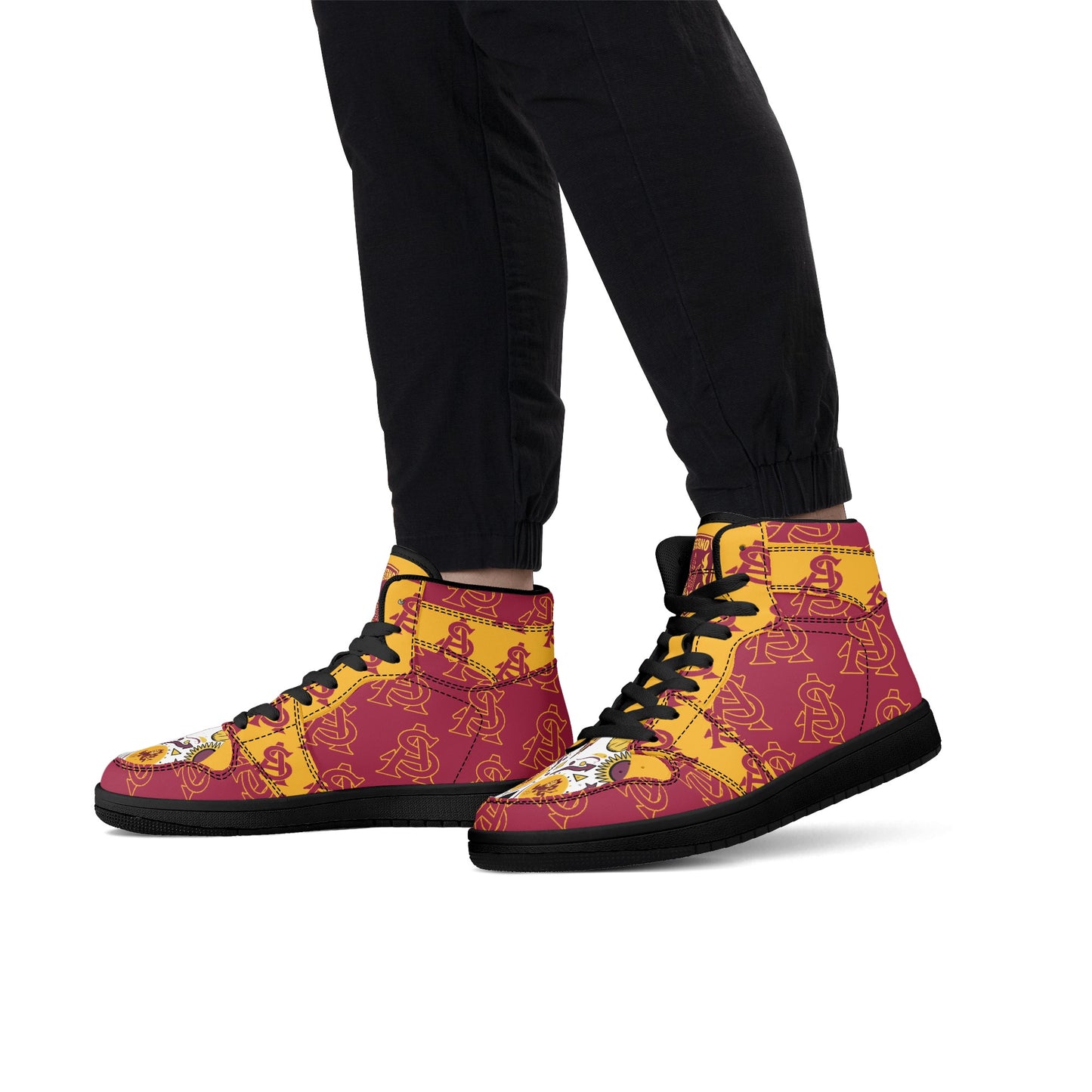 Sun Devil S.O.S Edition Mens Maroon/Gold High Top Leather Star Kicks