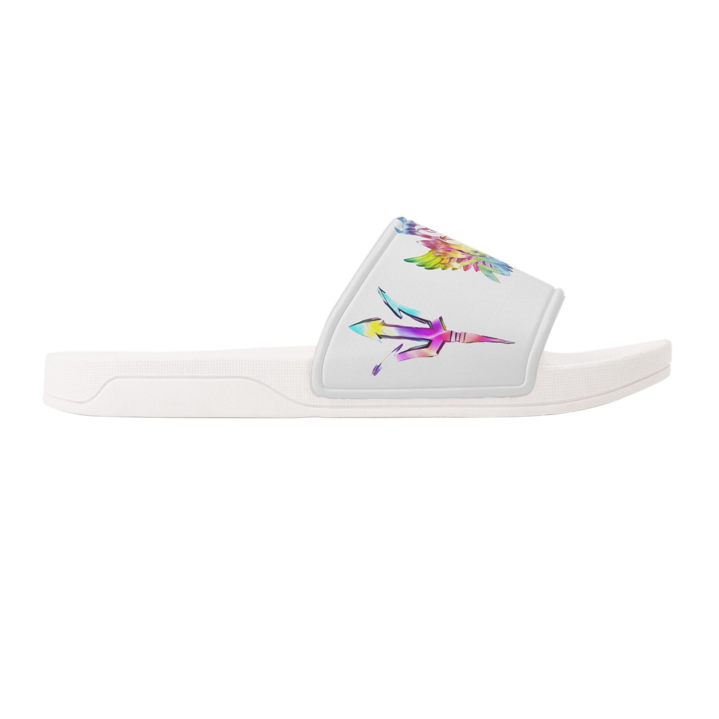 Sun Devil Tie-Die Edition Womens White Star Slides