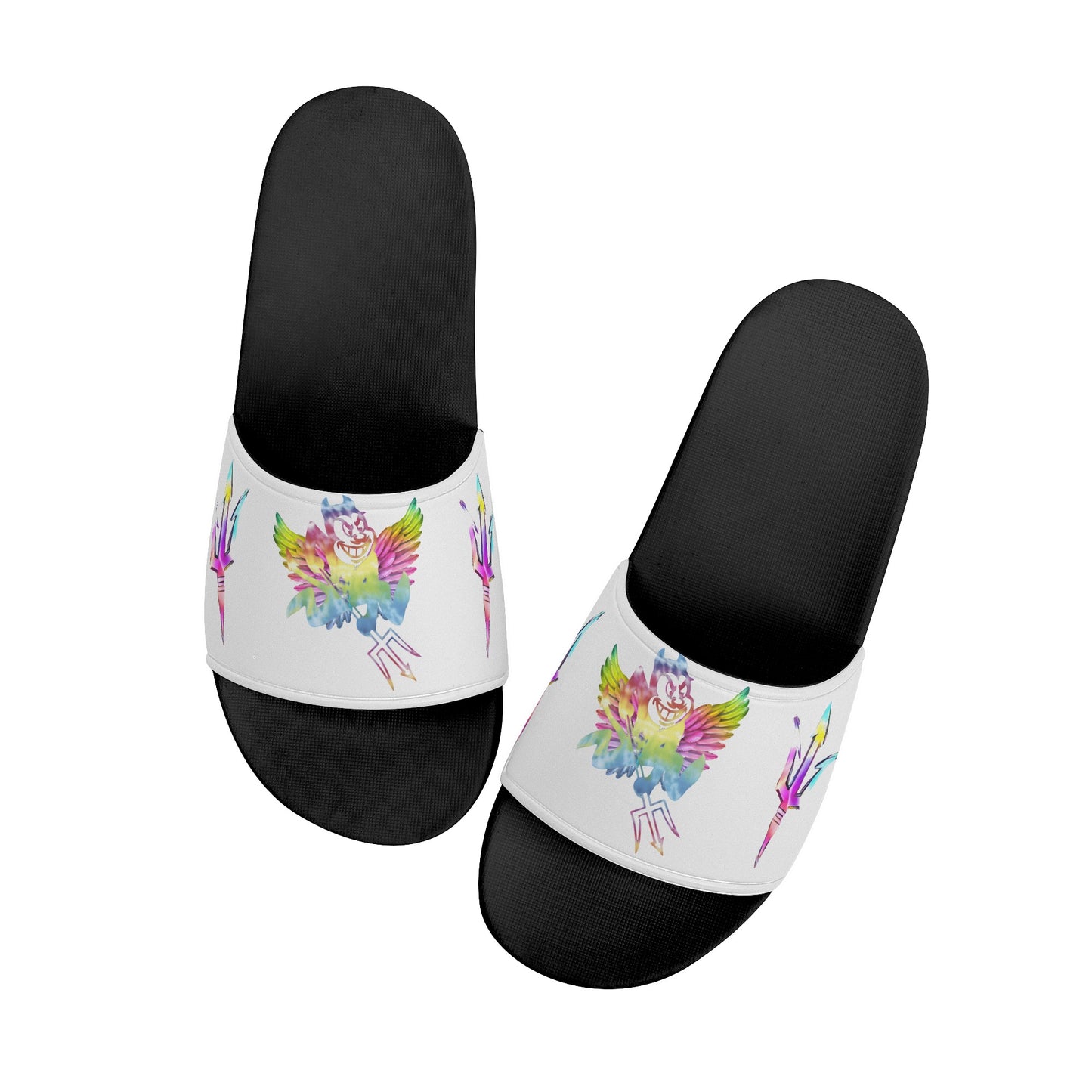 Sun Devil Tie-Die Edition Womens White Star Slides