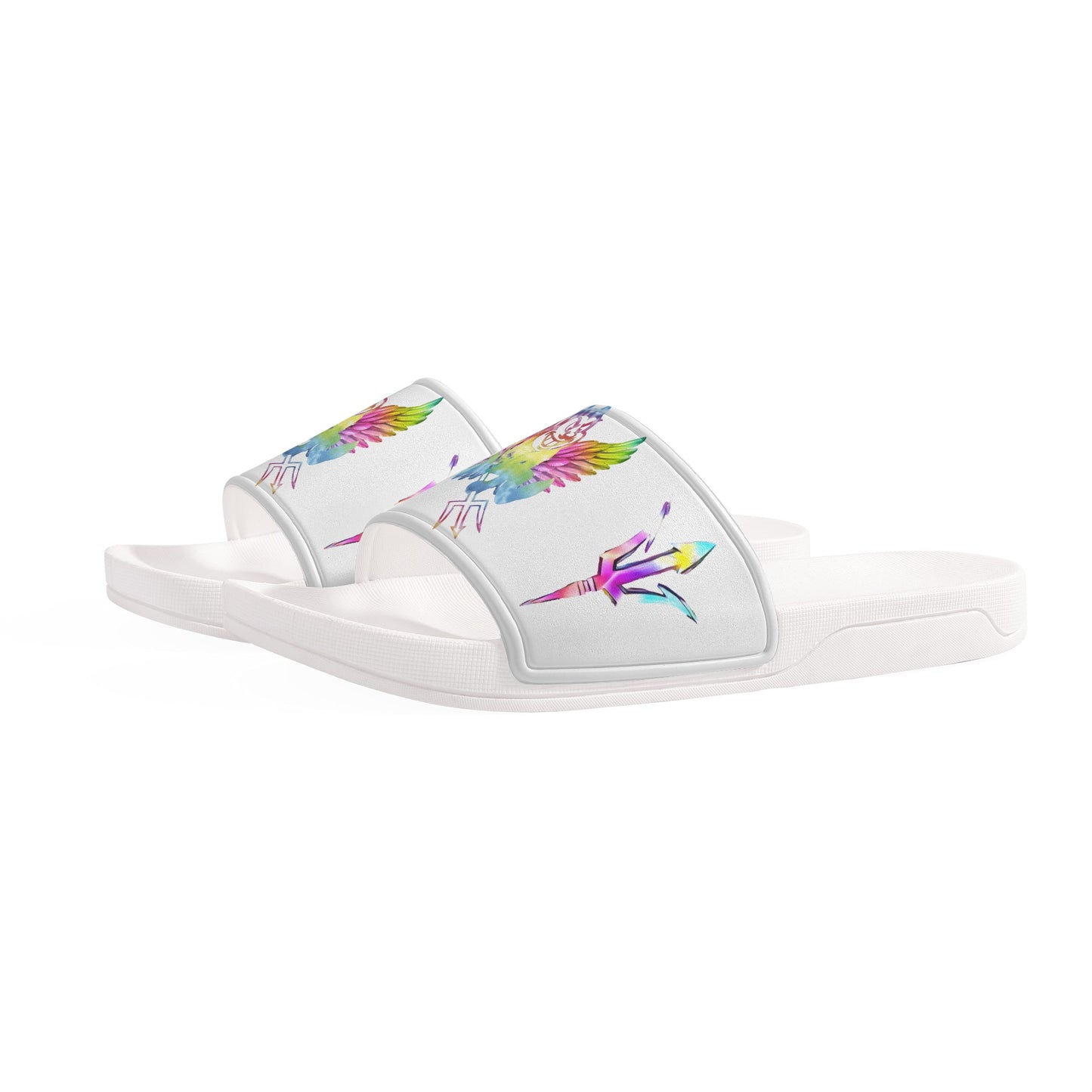 Sun Devil Tie-Die Edition Womens White Star Slides