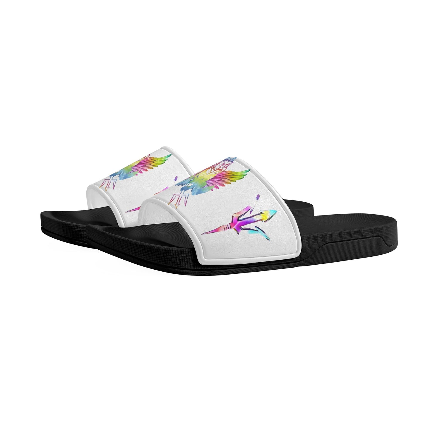 Sun Devil Tie-Die Edition Womens White Star Slides