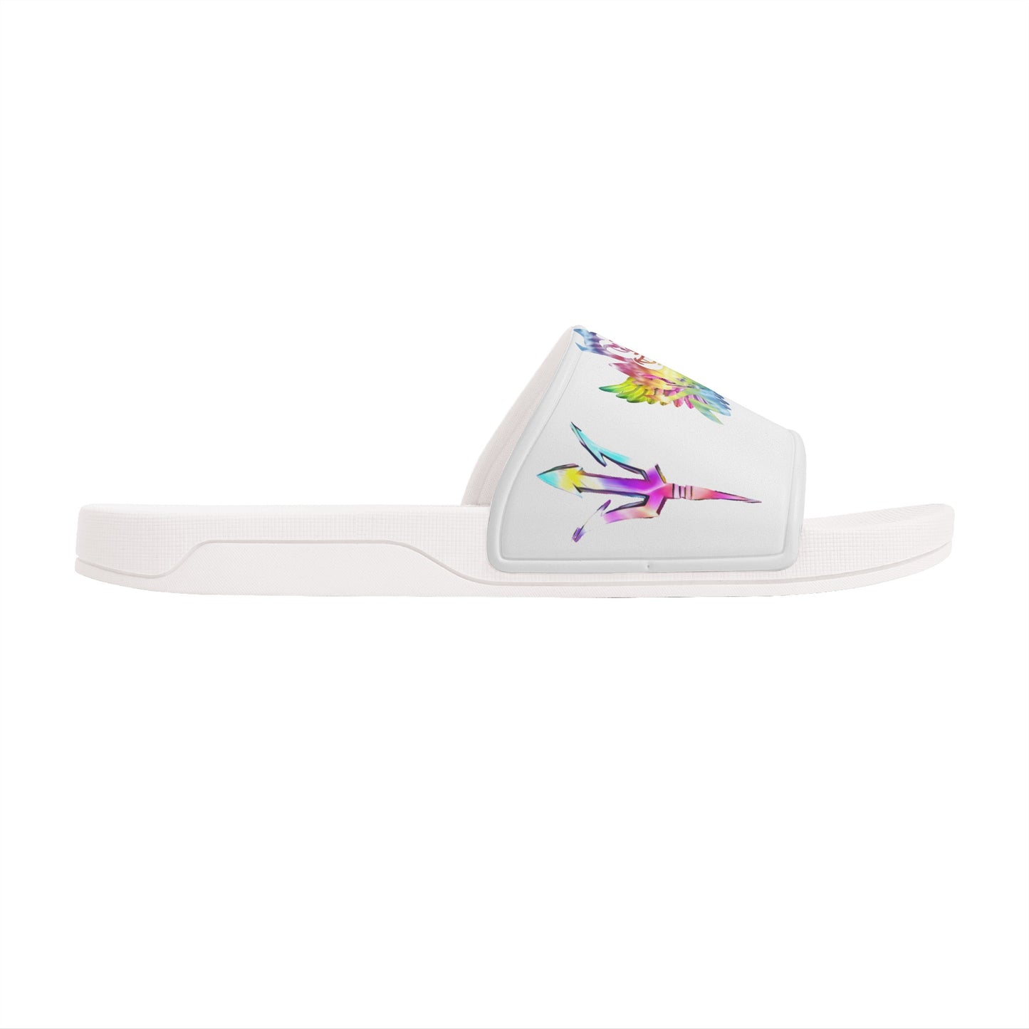 Sun Devil Tie-Die Edition Womens White Star Slides